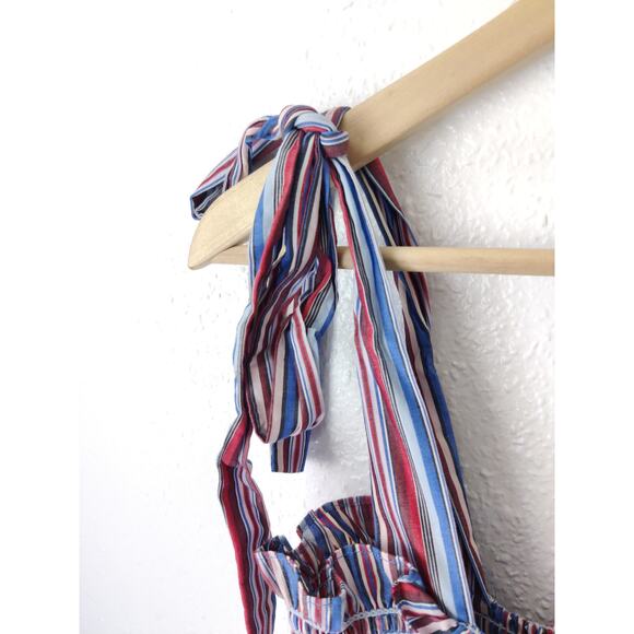 REVOLVE Petersyn Multicolor Sleeveless Square Neck Smocked Ruffle Skirt Set M/L - Picture 9 of 14